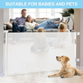 Adjustable retractable dog gate – suitable for indoor and outdoor use