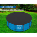 Pool Cover Fits Bestway 3.66m/12ft Round Swimming Pool PVC Blanket 3.7m - Pets Gear