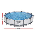 Above Ground Swimming Pool with Filter Pump White - Pets Gear