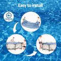 Above Ground Swimming Pool with Filter Pump White - Pets Gear