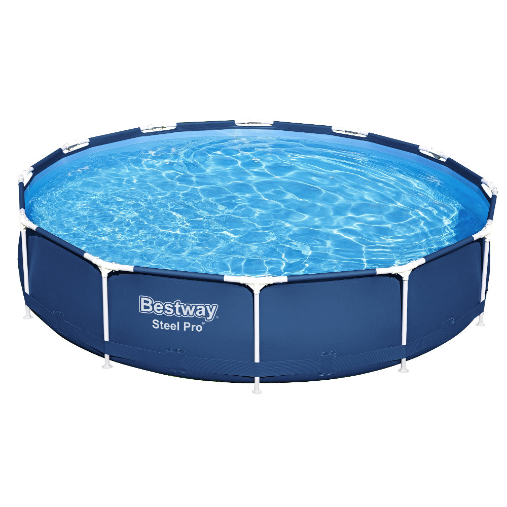 Above Ground Swimming Pool with Filter Pump 366cm x 76cm Blue - Pets Gear