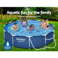 Above Ground Swimming Pool with Filter Pump 366cm x 76cm Blue - Pets Gear