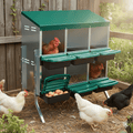 Elevated Roll Away Nest Box 6 holes