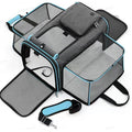 Expandable pet carrier backpack for cats and small dogs