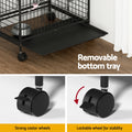 Ferret Cage With Wheels Pull Out Tray 4 Level 110cm