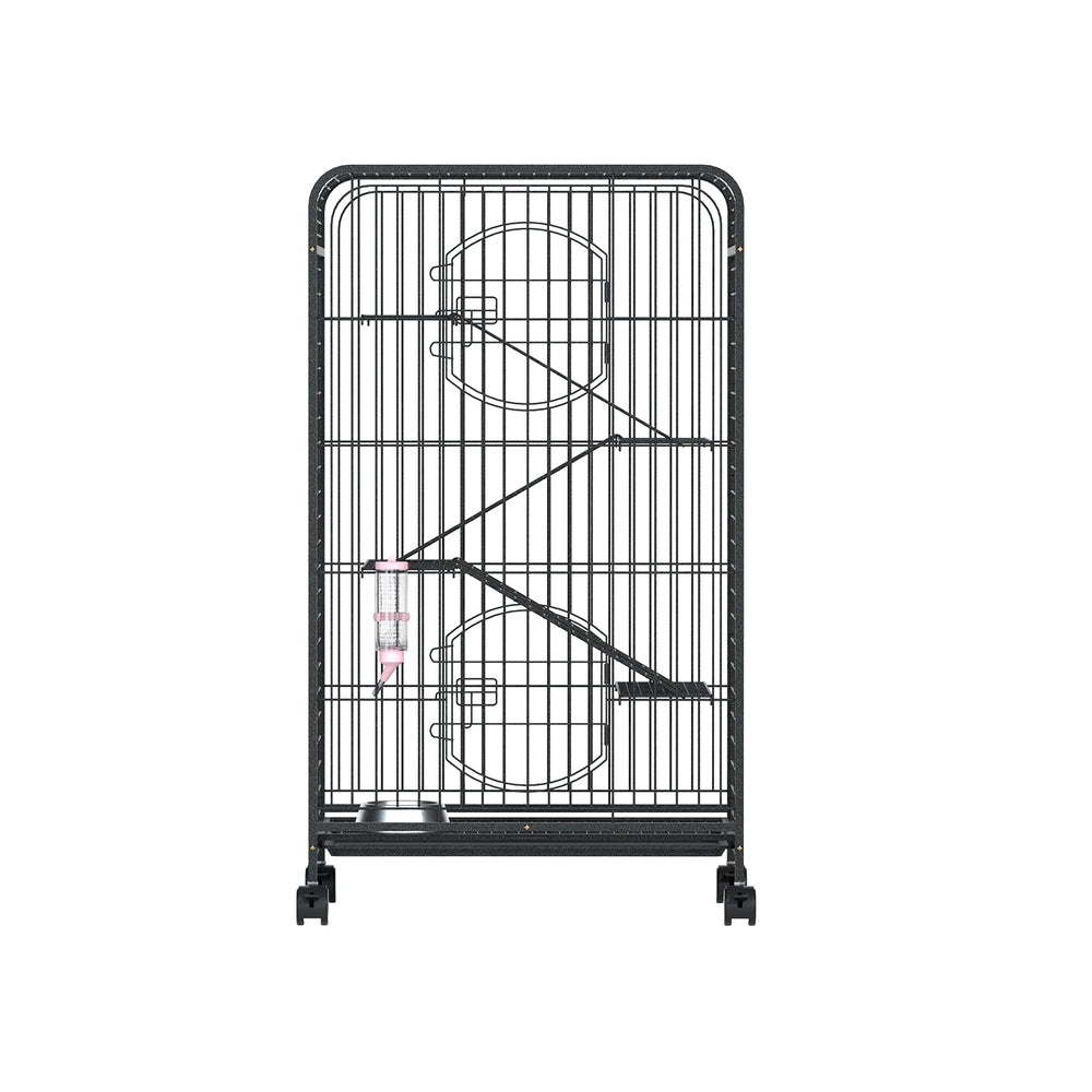 Ferret Cage With Wheels Pull Out Tray 4 Level 110cm