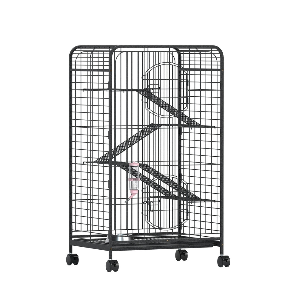 Ferret Cage With Wheels Pull Out Tray 4 Level 110cm