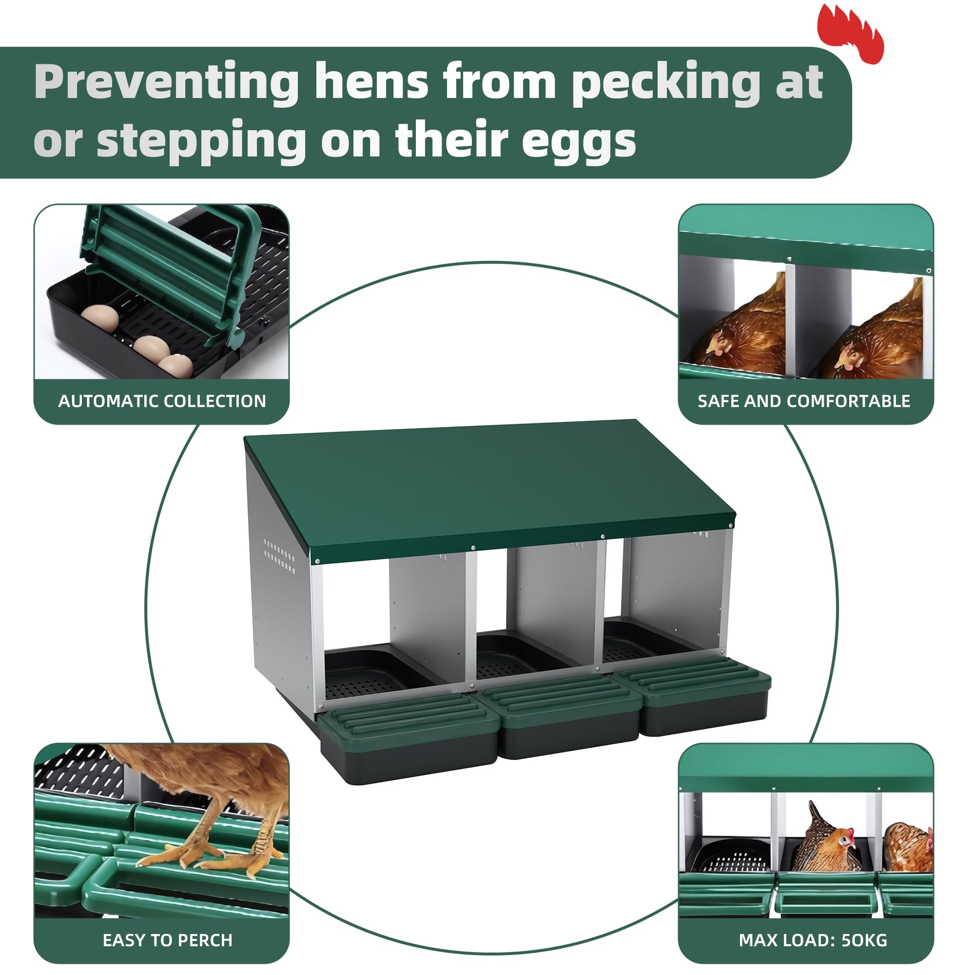 Roll Away Nest Box features