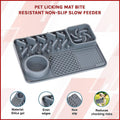 Pet Licking Mat Bite Resistant Non-Slip Slow Feeder - Pets Gear