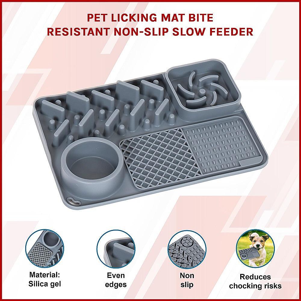 Pet Licking Mat Bite Resistant Non-Slip Slow Feeder - Pets Gear