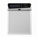 White Automatic chicken door device with a digital display on a white background