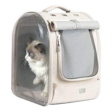 Pet Backpack Dog Cat Carriers Soft - Beige - Pets Gear