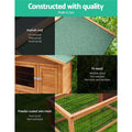 Chicken Coop 155cm Tall Wooden Pet Hutch - Pets Gear