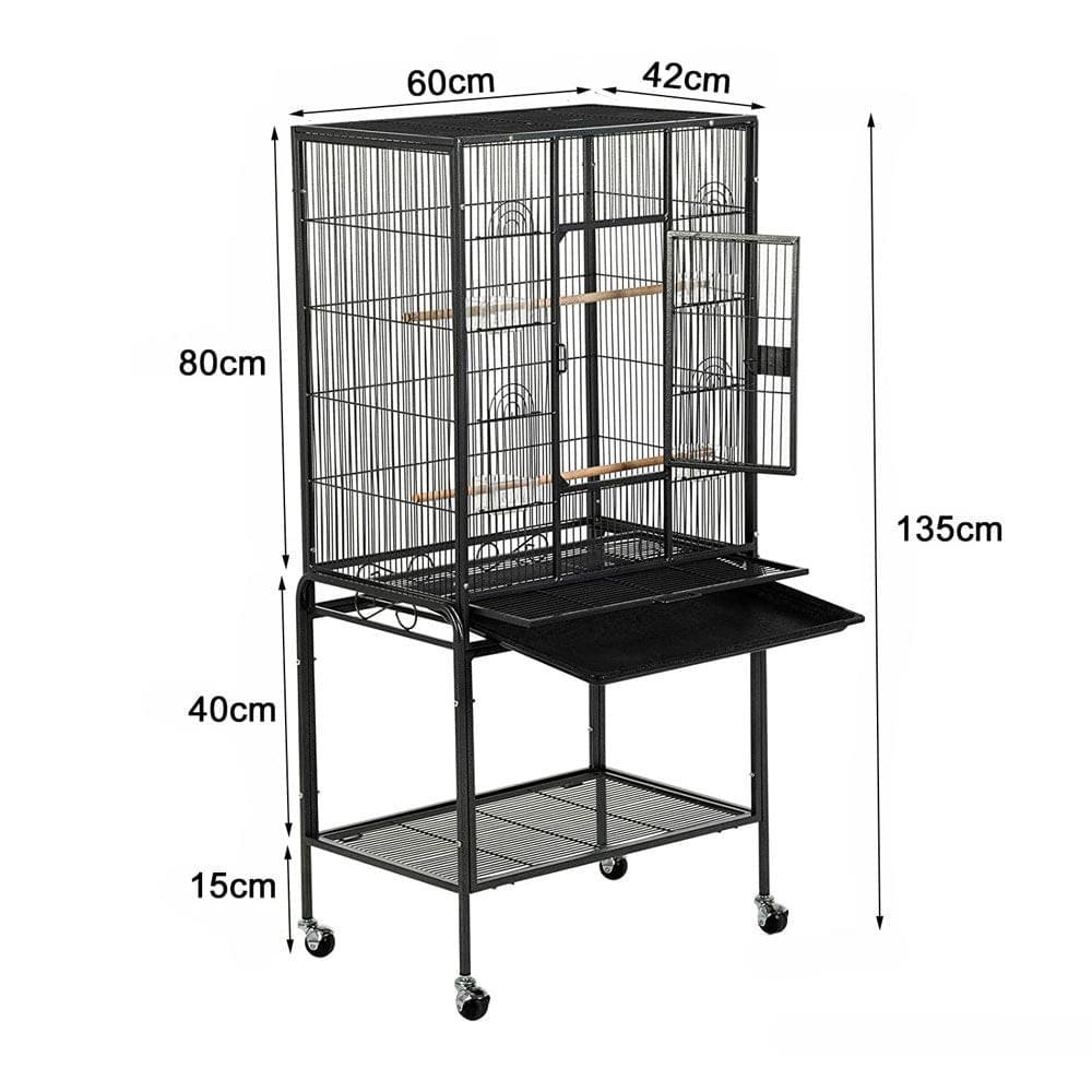 Heavy Duty Large Bird Aviary Cage 134cm - Pets Gear