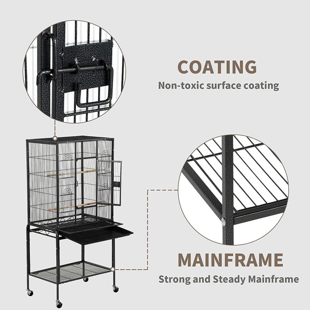 Heavy Duty Large Bird Aviary Cage 134cm - Pets Gear