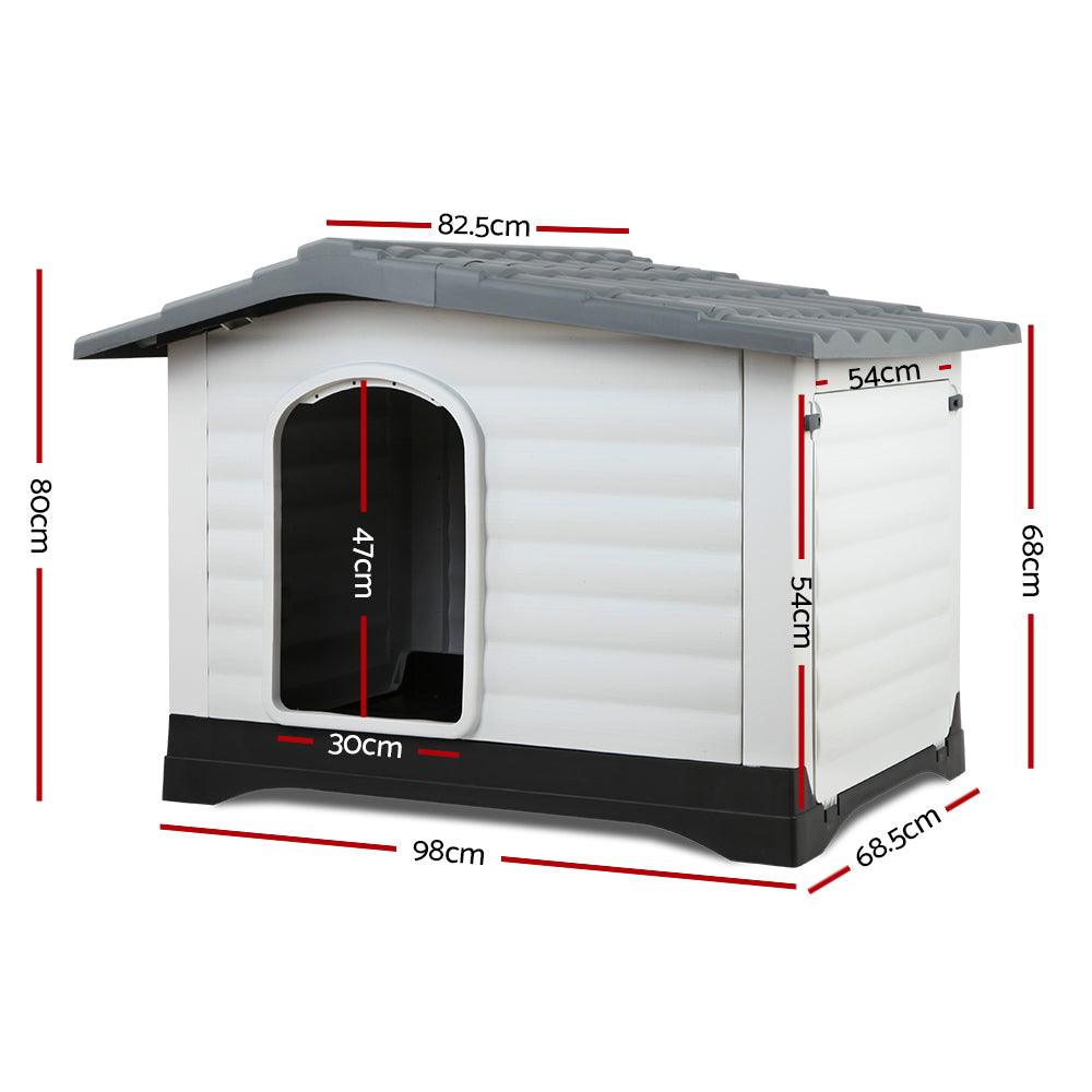 i.Pet Dog Kennel Extra Large Pet Dog House 98cm x 68.5cm x 68cm - Pets Gear
