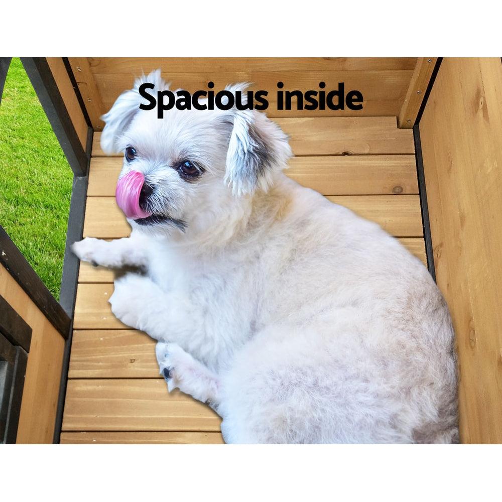 i.Pet Dog Kennel Kennels Outdoor Wooden Pet House Cabin Puppy Large L Outside - Pets Gear