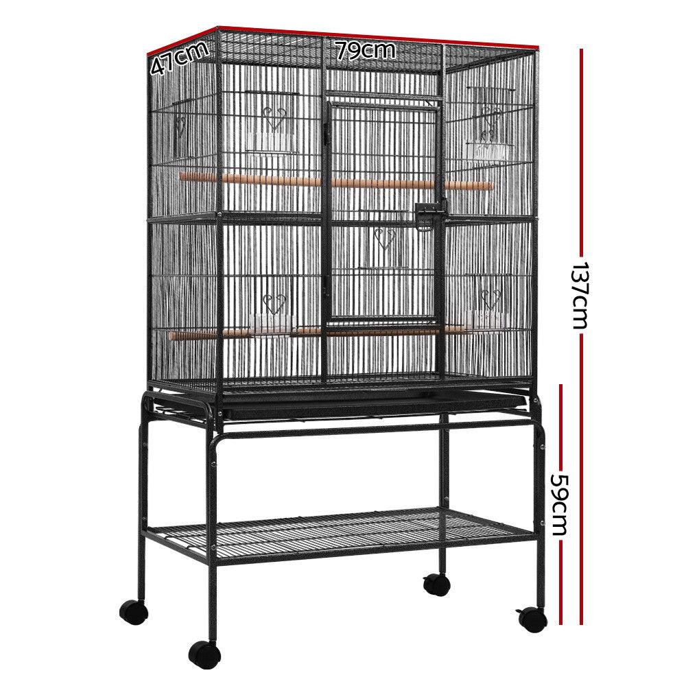Large Bird Cage on Wheels 137CM - Pets Gear