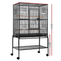 Large Bird Cage on Wheels 137CM - Pets Gear