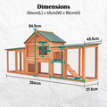 Large Chicken Coop Two Story Cage Run - Pets Gear