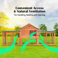 Large Chicken Coop Two Story Cage Run - Pets Gear