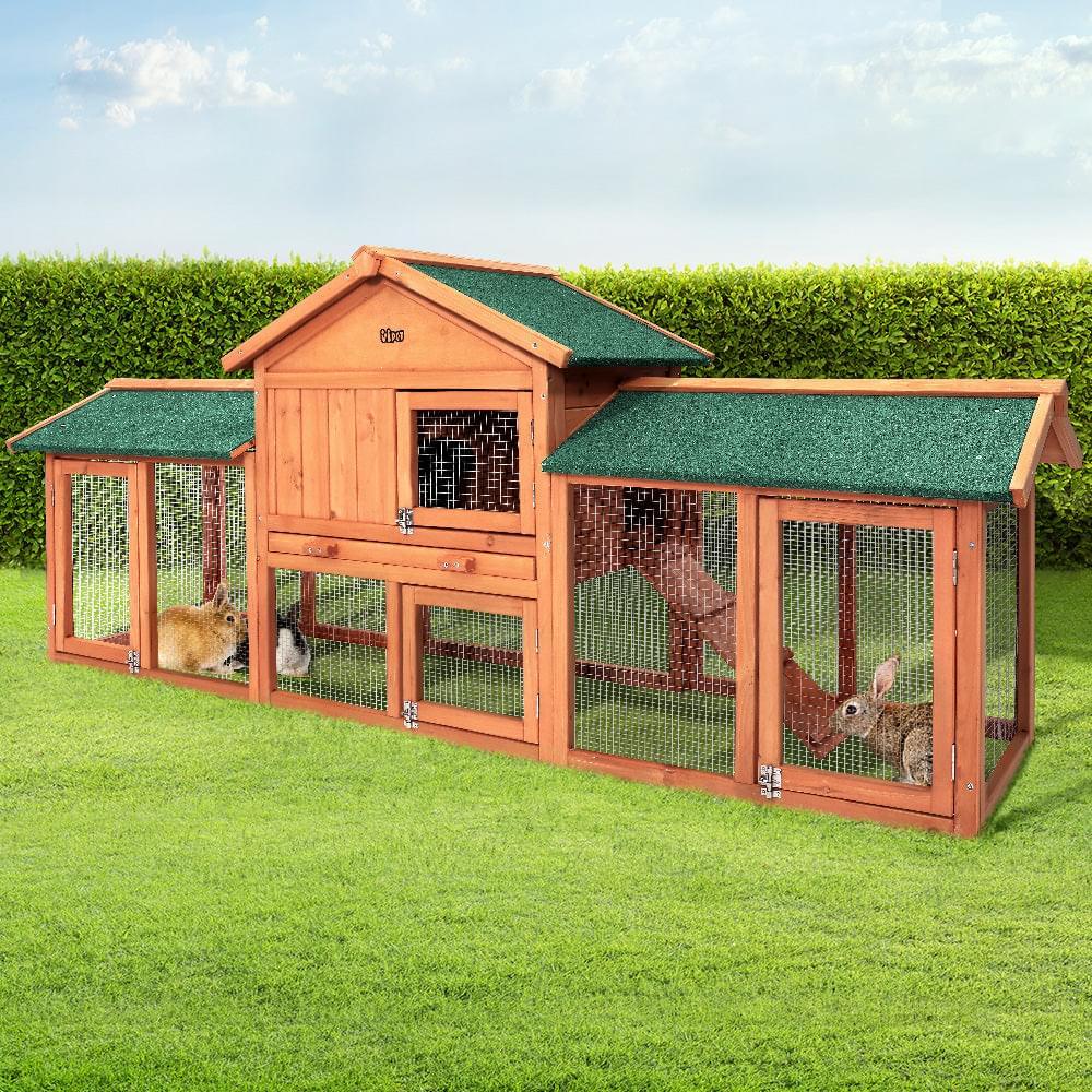 Large Chicken House Pet Hutch 220cm - Pets Gear