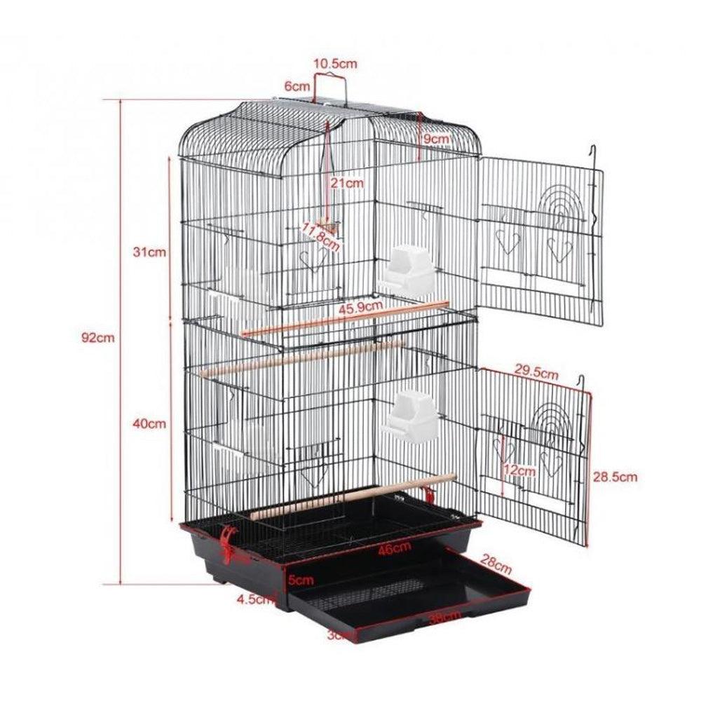 Large Portable Bird Cage 92cm - Pets Gear