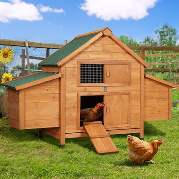 Large Wooden Chicken House - Pets Gear