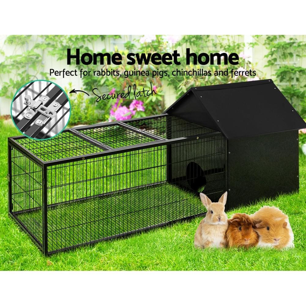Metal Rabbit Hutch - Pets Gear