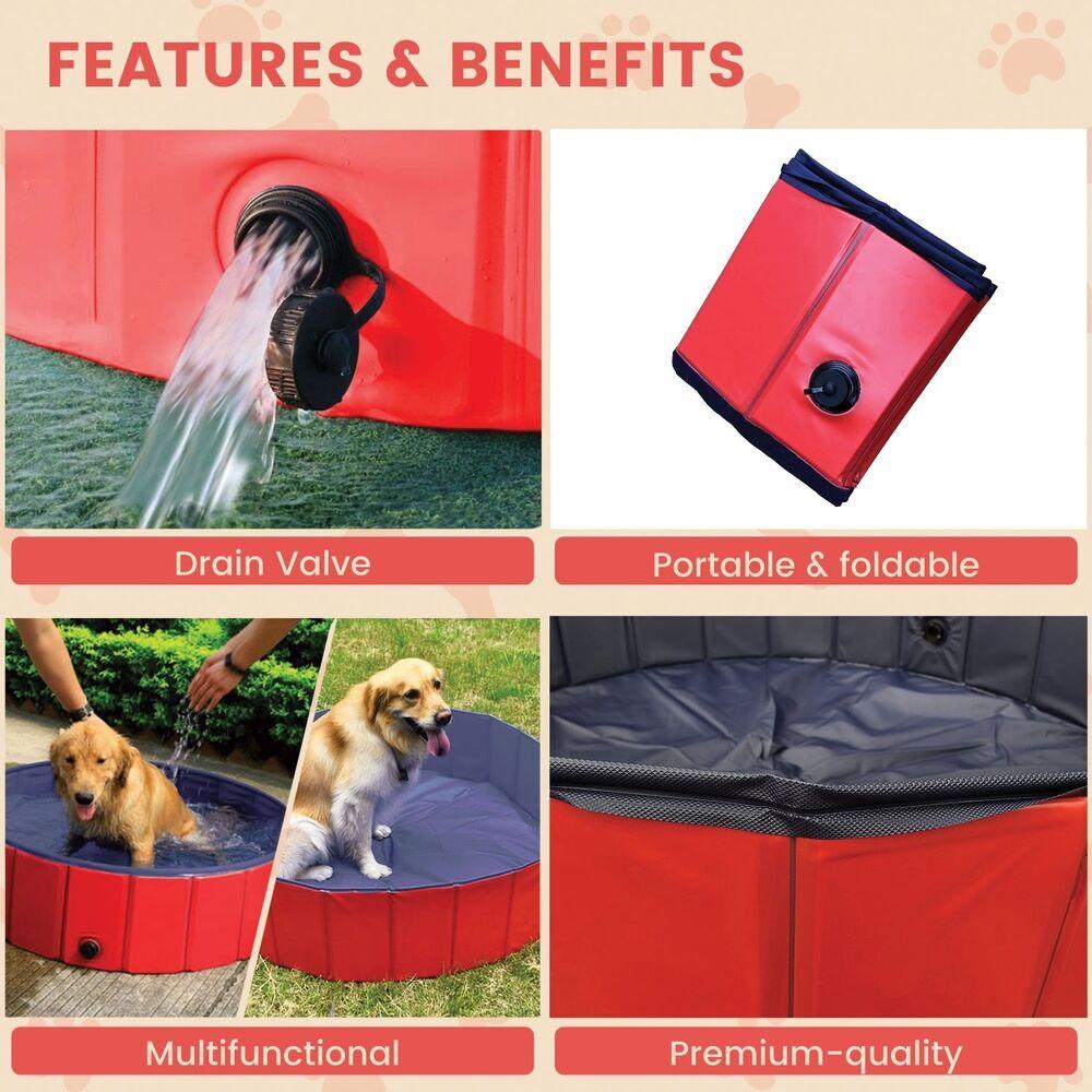 Portable Pet Pool Bath Tub - Pets Gear