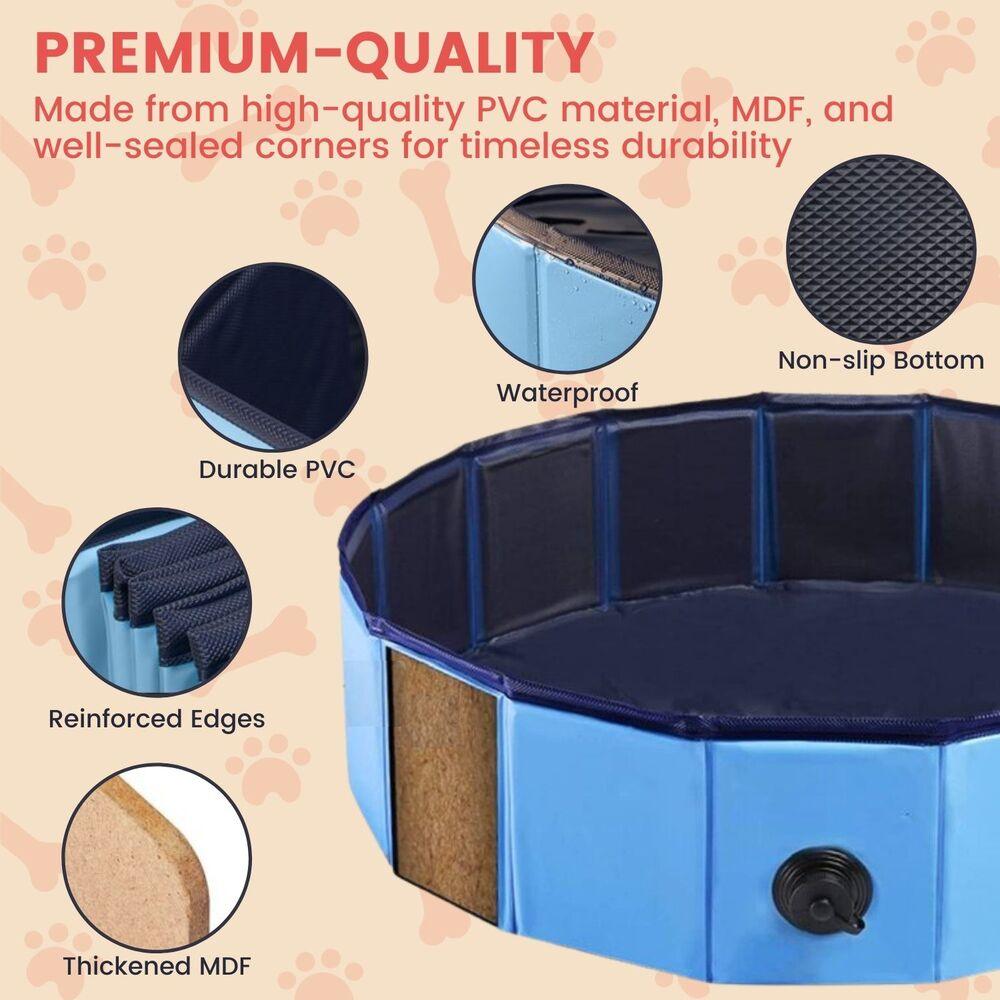 Portable Pet Pool Bath Tub - Pets Gear