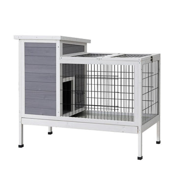 Rabbit Hutch Wooden Ferret Cage - Pets Gear