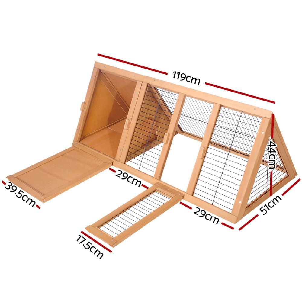Triangle Wooden Chicken Coop - Pets Gear