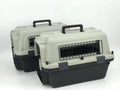 YES4PETS Medium Portable Pet Dog Cat Carrier Travel Bag Cage House Safety Lockable Kennel Grey - Pets Gear
