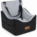 Pets Gear medium grey-lined dog car booster seat on a white background
