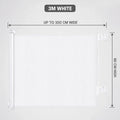 3m white retractable pet gate dimensions 300cm wide and 86cm high