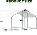 “3×2 m metal chicken cage dimensions diagram with door height and width