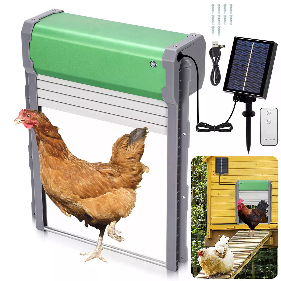 Automatic Chicken Coop Door Solar Powered