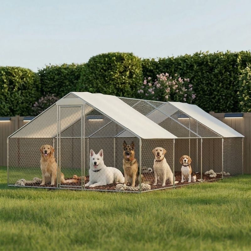 Extra Large Outdoor Dog Enclosure With Roof 8M