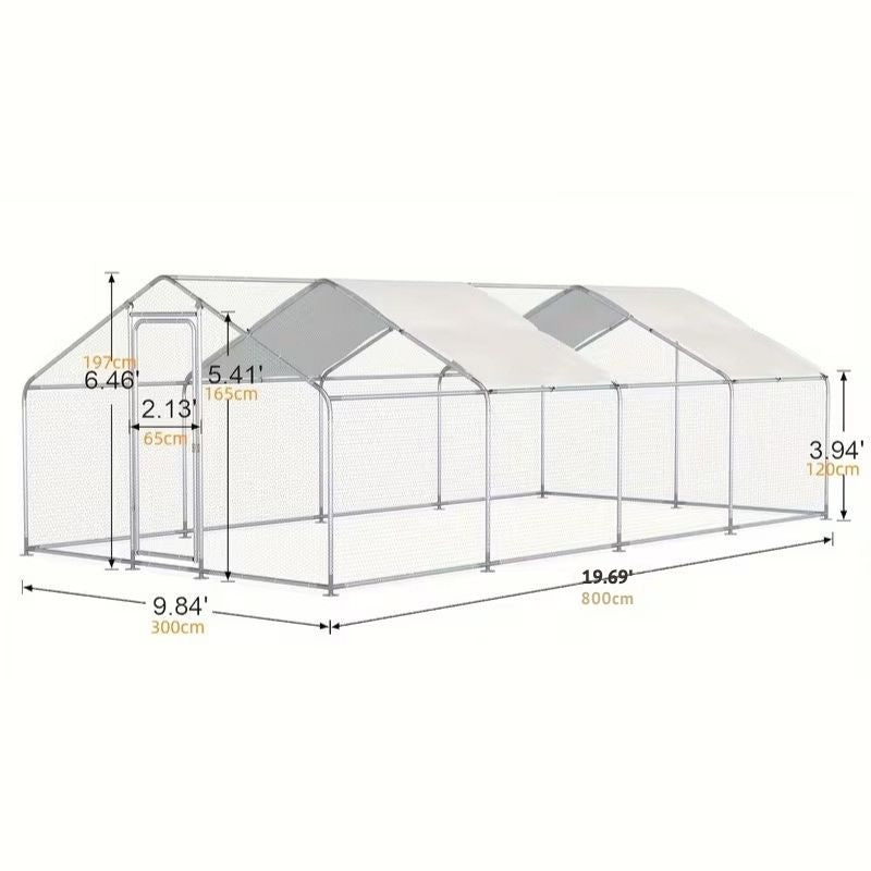 Extra Large Outdoor Dog Enclosure With Roof 8M size