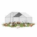 Metal Chicken Cage Galvanised Steel 4m