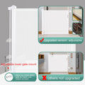 Outdoor retractable pet gate with durable wall mounts and mesh material