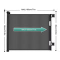 Pet gate with multiple size options for doorways and hallways