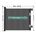 Retractable gate for stairs, hallways, and patios – versatile and safe