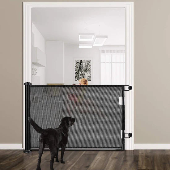 Pet Adjustable Retractable Mesh Pet Gate