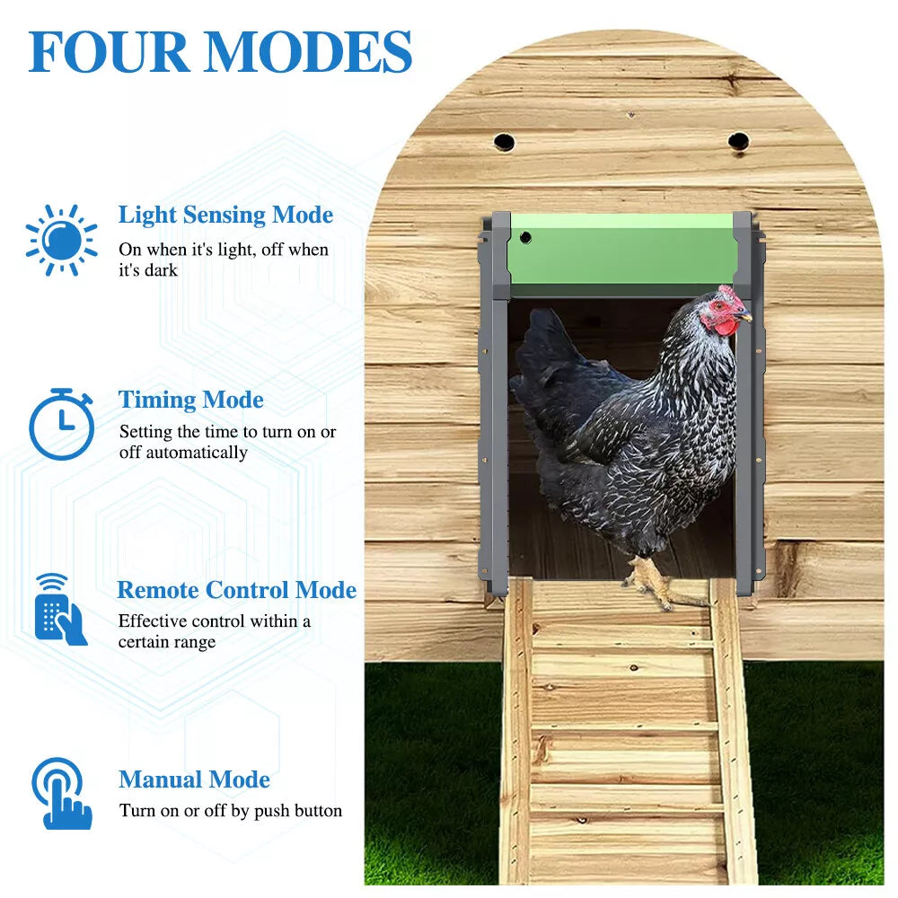 automatic chicken door four modes