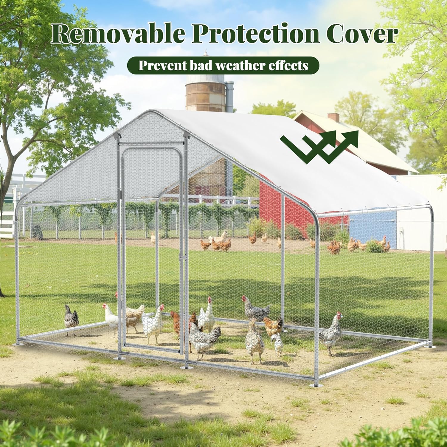 chicken enclosure weather protection cover