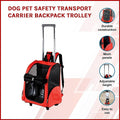 Dog Pet Safety Transport Carrier Backpack Trolley - Pets Gear