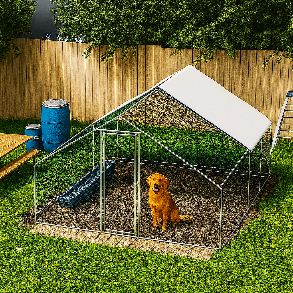 dog enclosures with roof