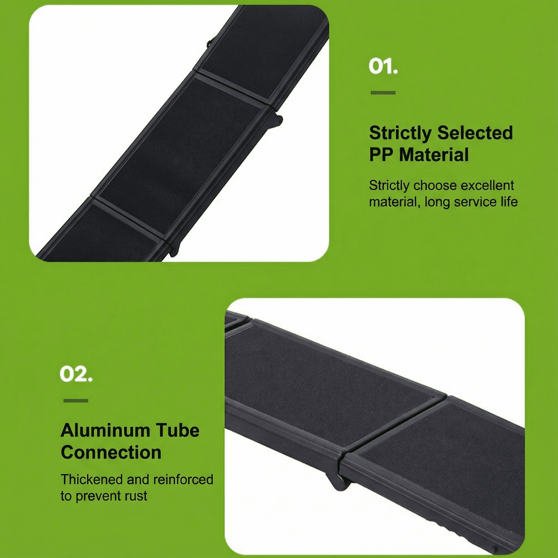 dog ramp for car back seat aluminum tube connection